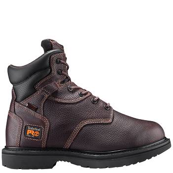 Timberland Férfi PRO Flexshield Met Guard 6" Steel Toe Munkavédelmi Bakancs Bordó